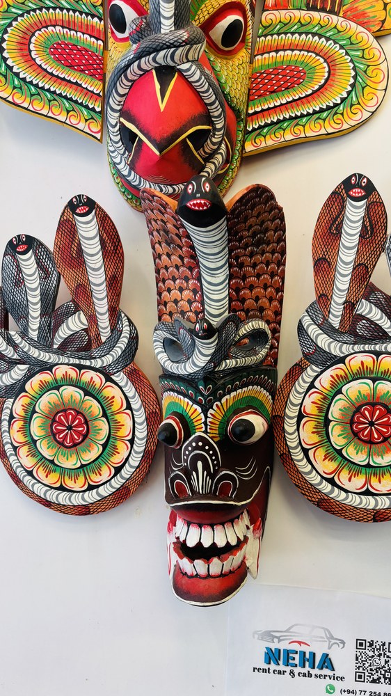 Traditional Sri Lankan masks at Sri Shop